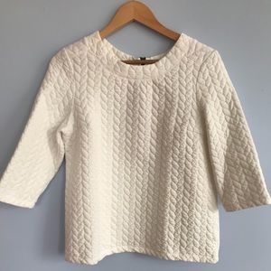 Women’s casual quilted sweater.